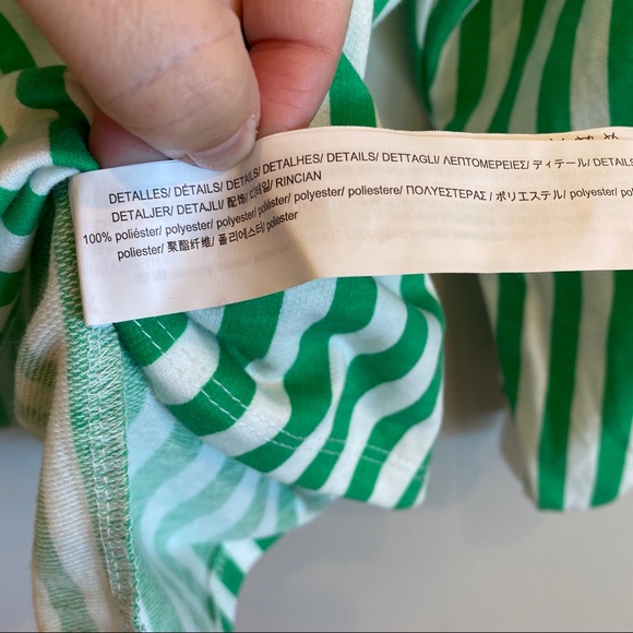 ZARA Trafaluc Oversized Striped Sweatshirt Lace - Picture 12 of 13